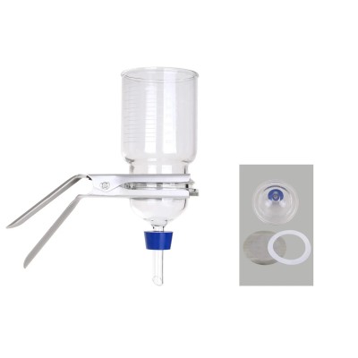 Sistema assemblato ROCKER in vetro con supporto in PTFE per membrana da 90 mm e bicchiere da 1000 ml 