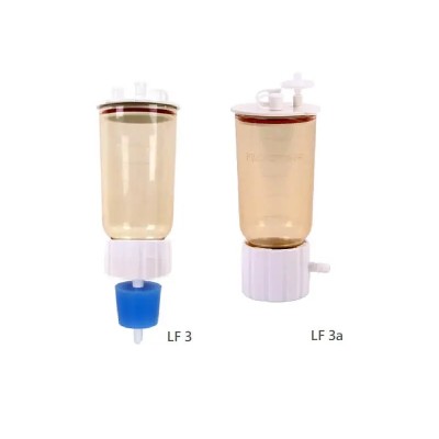Bicchiere ROCKER in polisulfone con base in PC e supporto per membrana in PP diametro 47 mm e bicchiere da 300 ml completo di tappo con pippio, dotato di attacco per GL45
