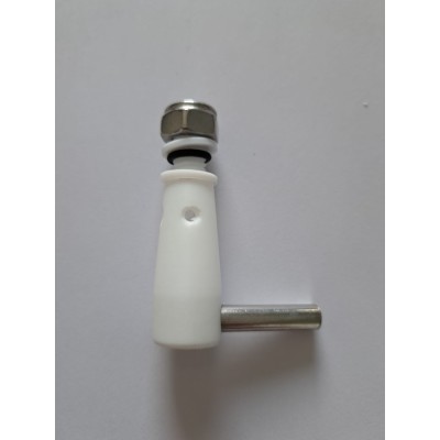 Rubinetto in Teflon completo di leva in acciaio inox per rampe speedflow e sistemi assemblati KSR