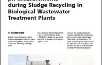 KNICK Measurements in biological wastewater treatment plants