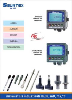 P7  SUNTEX misuratori industriali di pH, mV, mS e °C