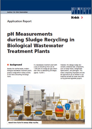 KNICK Measurements in biological wastewater treatment plants